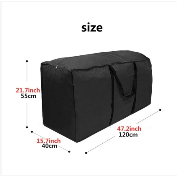 （122x39x55cm） Ekstra Stor Havemøbel Opbevaringspose