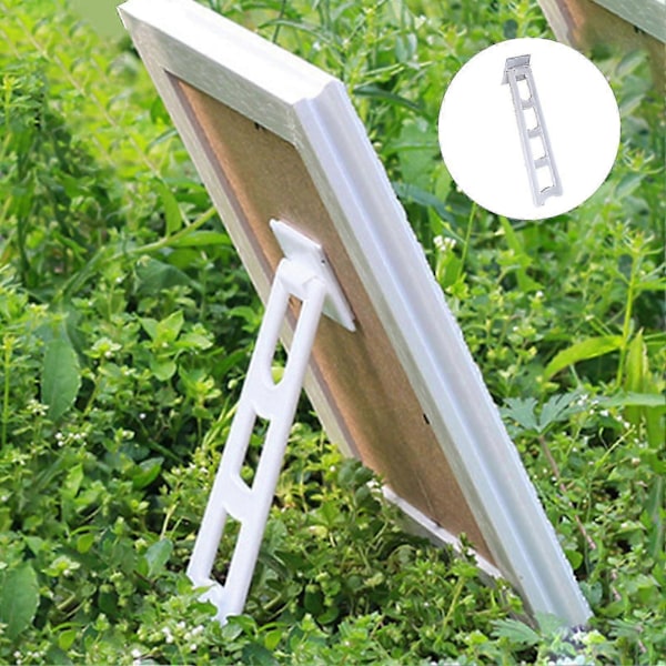 5 stk. Fotorammestativ Justerbar Vinkel Selvklebende Bakside Fotovisningsstativ Brakett Bakre Ben Fot Kontortilbehør White L