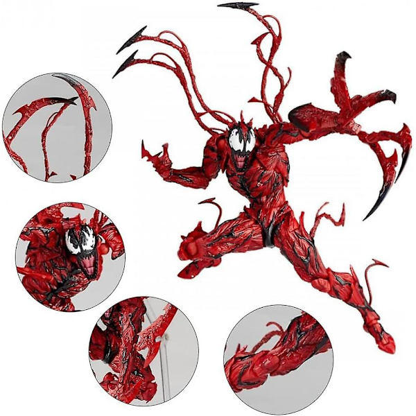 Rød Venom Legetøj, 7 tommer, Actionfigur, Samleobjekt Statue Legetøj til Børn og Voksne.