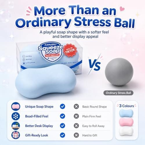 Knapriga tvålklämmisar med pärlfyllning, Knapriga tvålklämmisar Soap Blue