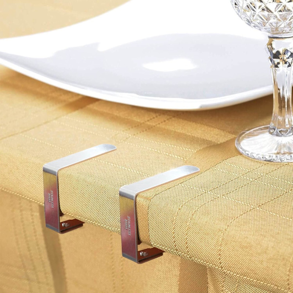 Dudug clips til duge - 8 stk. - rustfrit stål - dugholder 4cm x 8 Pack