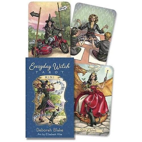 Everyday Witch Tarot: Et sæt med 78 tarotkort, engelsk version, spådomsorakel