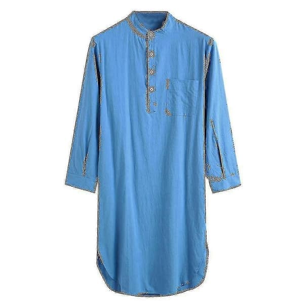 Nattkjorte i bomull for menn - ayane XL Blue