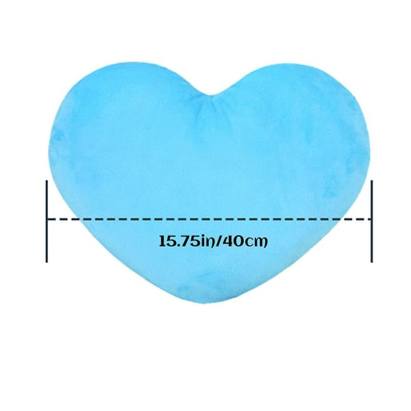 Plys Pude Hjerteformet Pude Fluffy Stryge Puder Farve Rygpuder Valentinsdagsgave