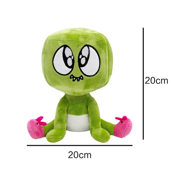 Roblox Rainbow Friends Dörrar Figurer Plysch Leksak Fylld Dock Barn