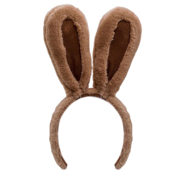 Bunny Ears -pääpanta - Pehmoiset pääsiäiskanin korvat - Pupun asusteet lapsille ja aikuisille Camel brown