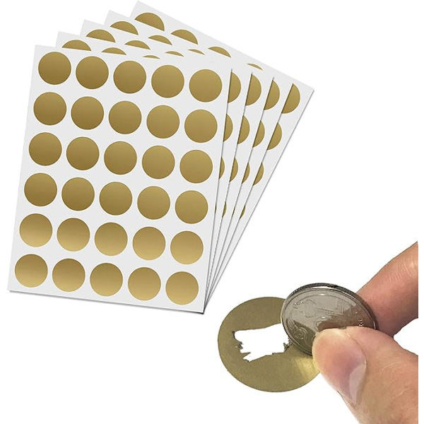 DIY Skraplotter (Guld, 150-pack)