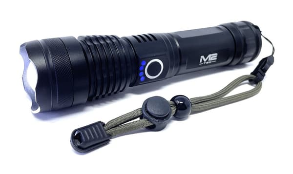 Taskulamppu LED Sotilaallinen Taktiikka USB Latautuva