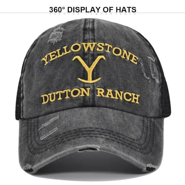 Yellowstone Dutton Ranch Baseballcaps Justerbar Broderi