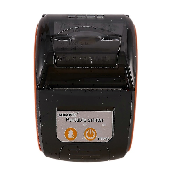Pt210 58mm Bluetooth Termisk Skriver Bærbar Trådløs Kvitteringsmaskin Kompatibel med Windows Android Ios Eu-dt