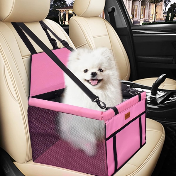 Bilbälte för husdjur Resehållare, Oxford Andningsbar, hopfällbar mjuk, tvättbar resväska för hundar, katter, små husdjur