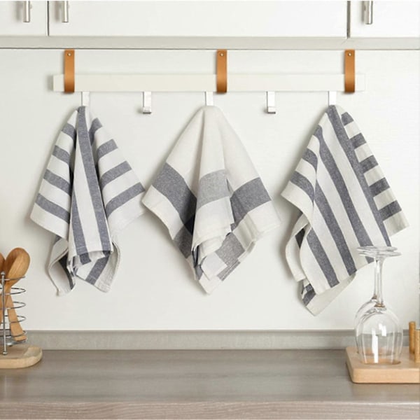 Seinäkiinnitteinen nahkaverhokiskonpidike, helppo asentaa, seinälle ripustettava hihna olohuoneeseen, makuuhuoneeseen tai keittiöön Black 4pcs