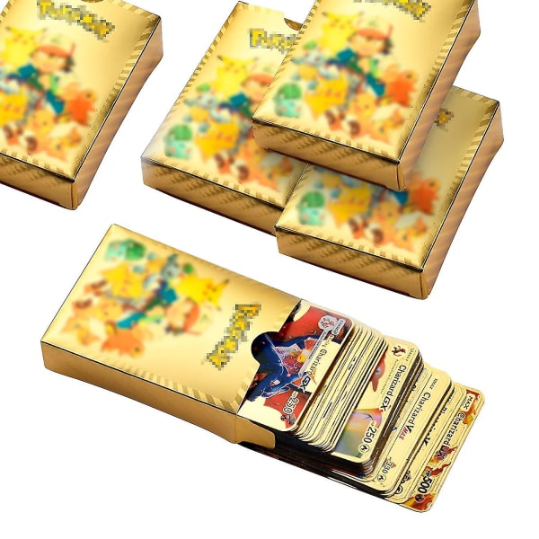 55 stk Tcg Deck Box Inkludert Gold Folie Card Assorted Cards