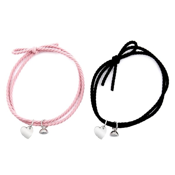 2pieces/set Magnet Rope Chain Forever Matching Couple Relationship Bracelet