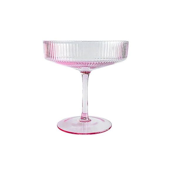 Glassbegre Festdrikke Kopp Gjenbrukbare Cocktailbegre Bar Vin Drikke 1/4 STK Pink 1pcs