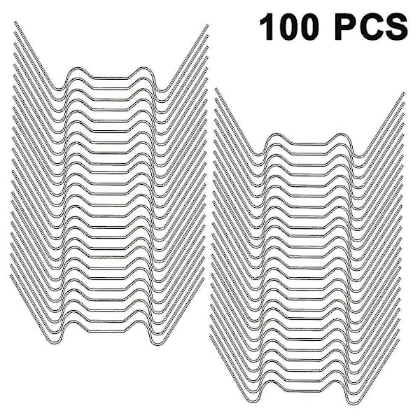 100 stk. Rustfrit Stål Glazing Clips, W-Type Drivhusklemme, Til Drivhus