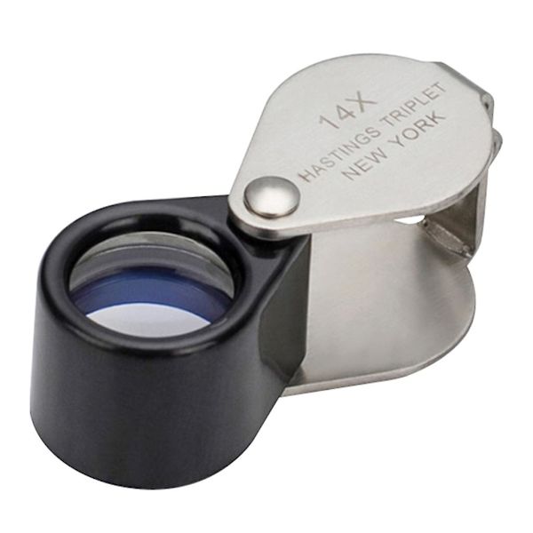 14X Lommeforstørrelsesglass Smykkeøye Loupe Smykke Loop Forstørrelsesglass