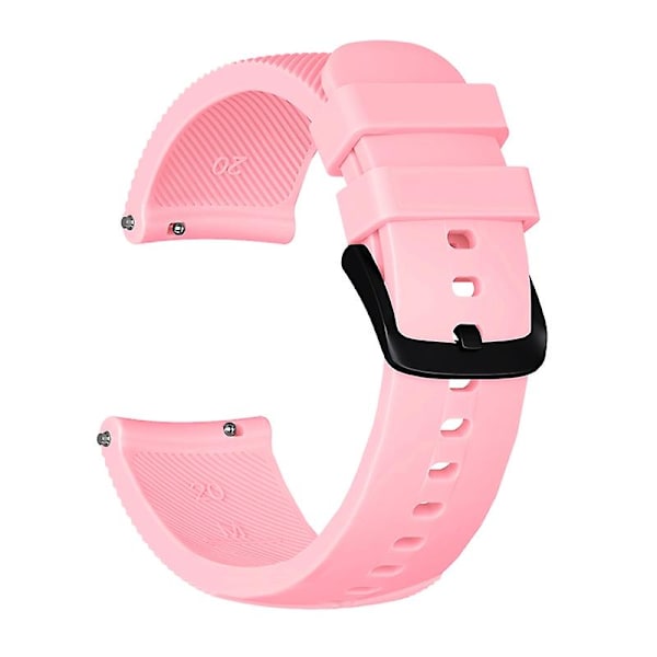 20mm Smartwatchband i Twill-struktur av silikon för GarminMove Luxe/Move Style/Move 3/Move Venu Pink Style I Garmin Forerunner 245