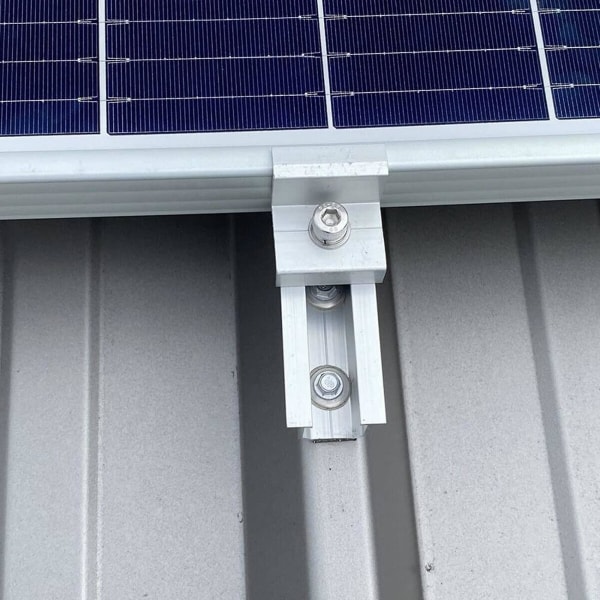 12 stk Solar End Clamp Solar Panel Monteringsbraketter, justerbare Pv Photovoltaic Monteringsklemme Brack