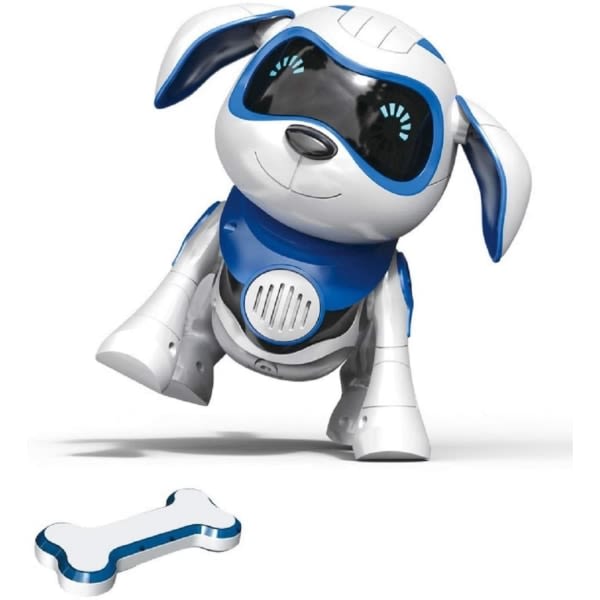 Mini AI robothund med magenta bein Smart interaktiv kjæledyrvalp Elektronisk robothundleketøy for aldre 3 4 5 6 7 8-12 år Barn Gutter Jenter Småbarn