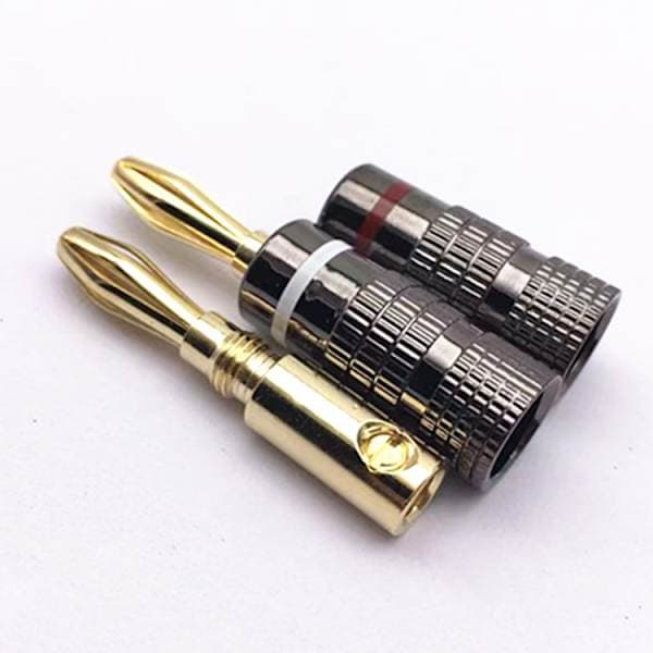 Banaanipistoke kullattu 4 mm 8 kpl