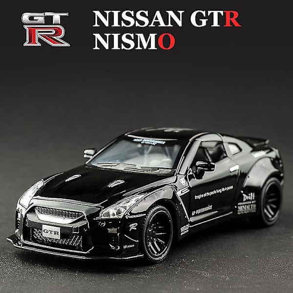 Uusi 1:32 Nissan GTR GT-R R35 Metalliauto Malli Valettu Auto Leikkiautoja Lasten Leikkikalut Lapsille Lahjat Poikien Leikkikalut SXQ Black 1
