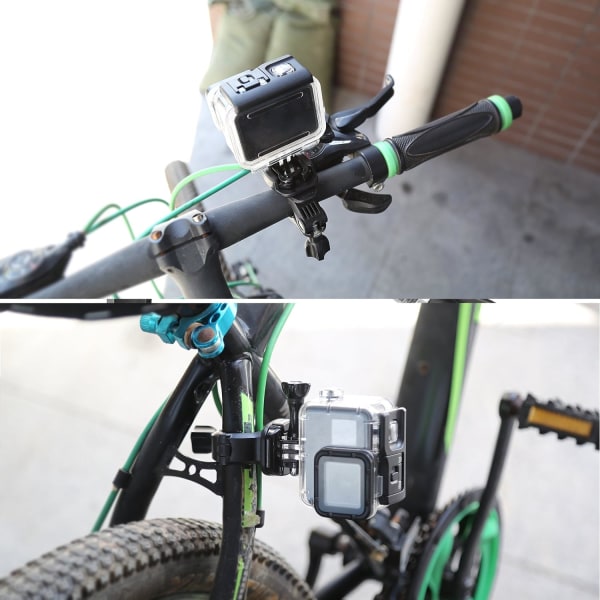 Lille størrelse styrholder til cykel/motorcykel med rotationsfunktion Sadelpindsmontering Tilbehør til GoPro Hero 11/10/9/8/7/6/5/4/3, SJCAM EK7000