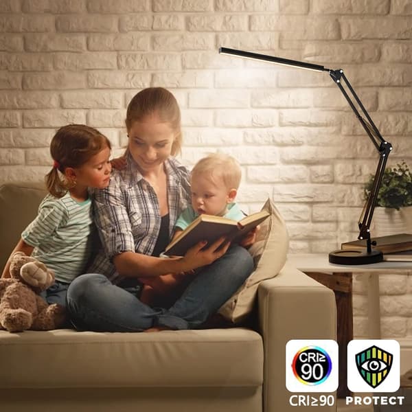 LED Skrivebordslampe - Clip-on LED Skrivebordslampe - Øyebeskyttelse - 3 Lysmoduser, 10 Lysstyrker