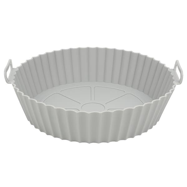 3-delt silikon airfryer-sett, gjenbrukbart, matvaregodkjent materiale, bake-/stekebrett