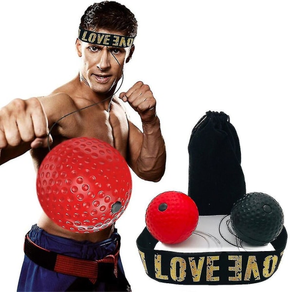 Nyrkkeilyreaktiopallot Reflex Ball Head Band Taistelu Nopeus Harjoitus Nyrkkeilypallo Muay Tai Mma Sanda Boxer Nostava Reaktiovoima