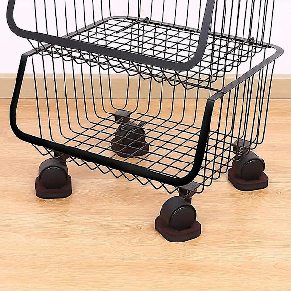 Kontorstol Hjul Stop Møbel Caster Cups Hårdttræ Gulvbeskyttere Anti Vibration Pad Stol Rullefødder Anti-slip Mat (5 Styk)