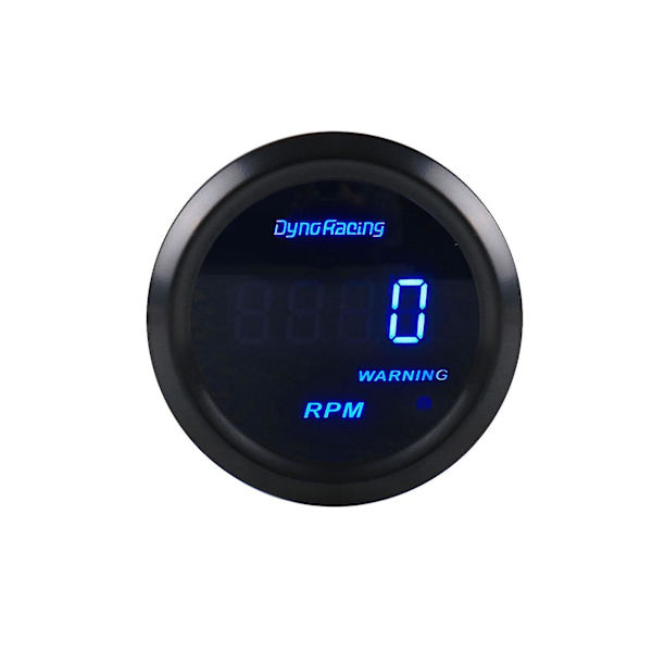Turteller 0-9000 o/min 12V ABS Racing Instrument Bilhastighetsmåler For 12V 4/6/8 Sylindre Bensinbiler