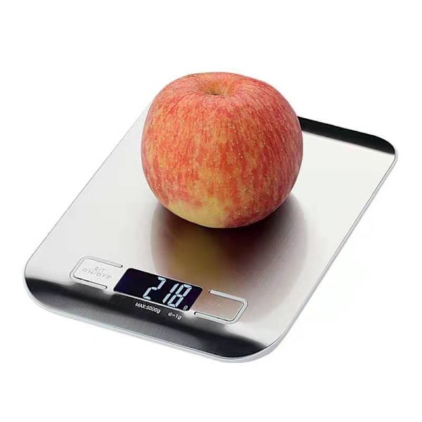 Kitchen scale in stainless steel