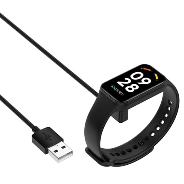 Xiaomi Smart Band 9/8 Pro Opladerkabel (1 meter) Sort Sort