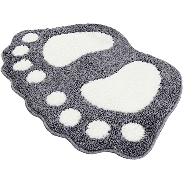 Badteppe Dør Dørmatte Badmatte-Søt Potefot Toalett Badekar Dusj Antiskli Matte Vann Absorberende Hurtigtørkende Vaskbar Holdbar-40cm x 60cm