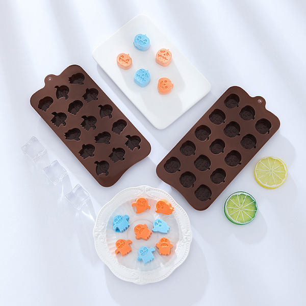 Halloween Spøkelsesgresskar Silikonformer DIY Bakverk Dessert Choco ghost