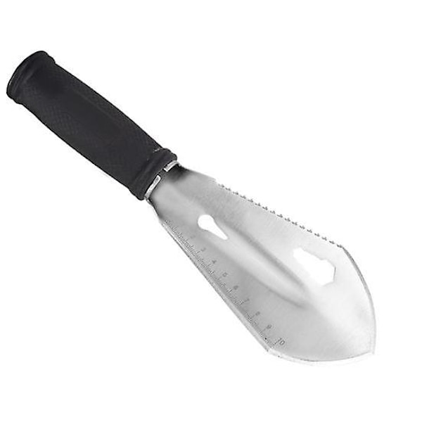 Monitoiminen pieni puutarhalapio, ergonominen kahva, kannettava pieni käsilapio, meren kaivuuseen, maaperän kotiviljelytyökalu silver