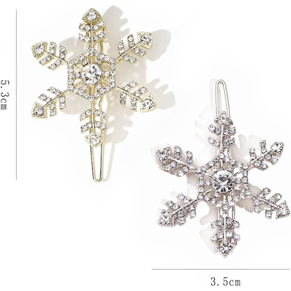 4 kpl hiuspidikettä hopea kristallipinnit hiuskoristeet lumikide hiusneulat naisille ja tytöille