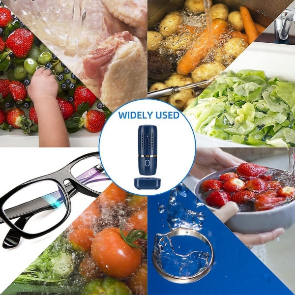 Frukt- och grönsakstvättmaskin Rengöringsenhet USB Uppladdningsbar matrenare Automatisk Househo