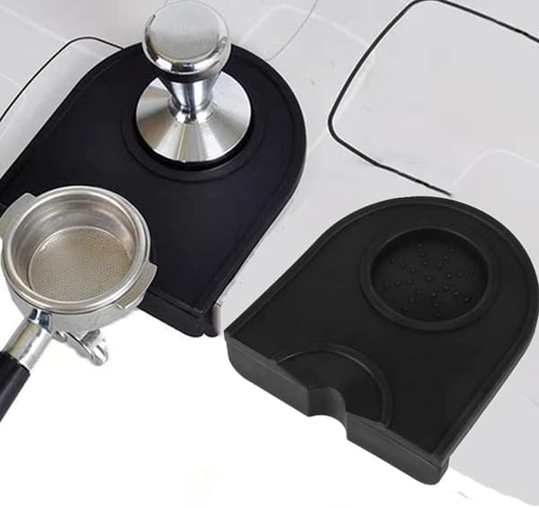 Silikone Kaffe Tamper Måtte Espresso Silikone Måtte Anti-Slip Kaffe Pad Silikone Pad Måtte Sort Espresso Kaffe Tamper Måtte Tamper Måtte