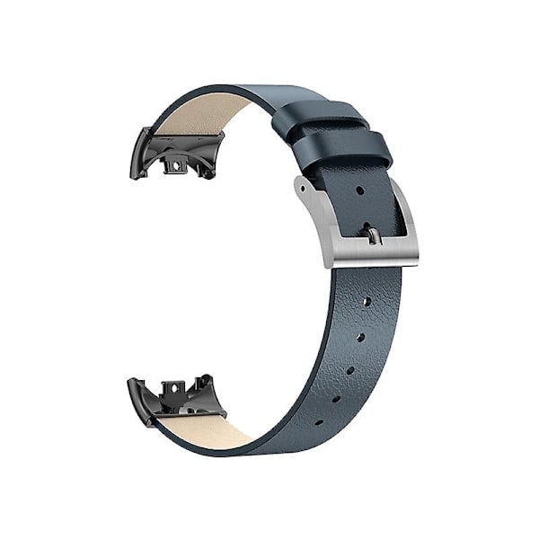 Läderarmband för Xiaomi Mi Band 8 Midnight Blue