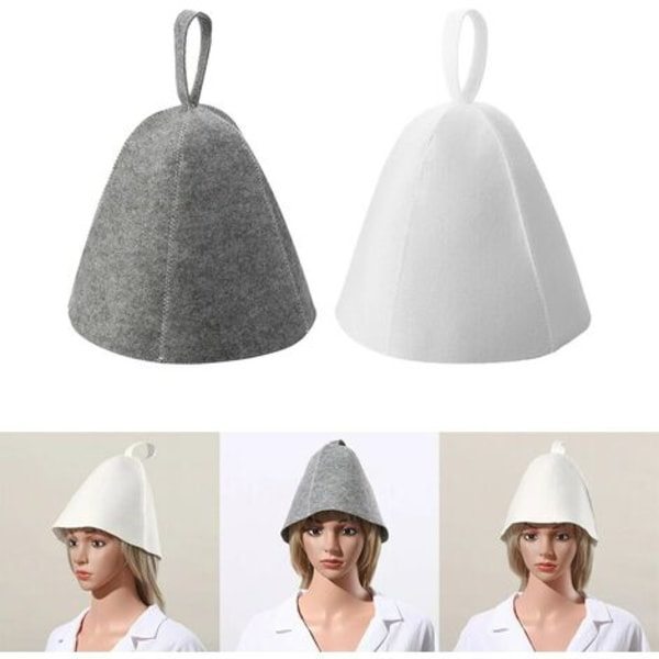 Anti-Heat Sauna Hattu Paksu Villapeitto Suihkuhattu Hiusturban Nopea Kuivuva Pyyhe Pyyhe Hatut Sauna Kylpyhuone Tarvikkeet Harmaa