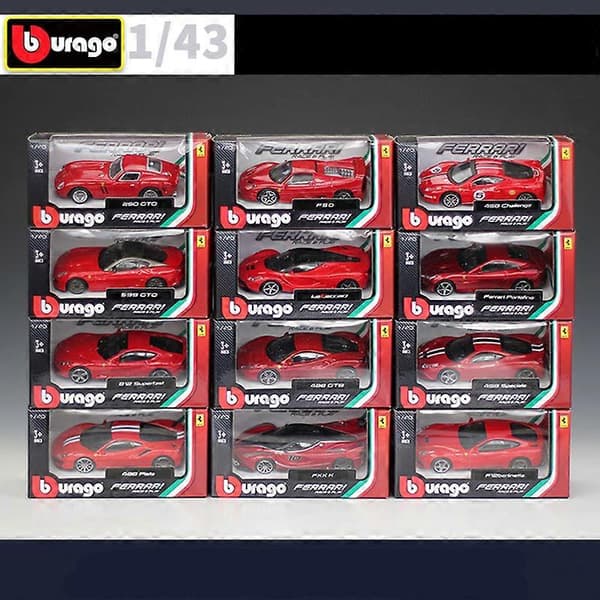 1:43 samling gul legering racing cabriolet legeringsbil modell simulering bil dekoration samling present leksak 1-43 599 GTO