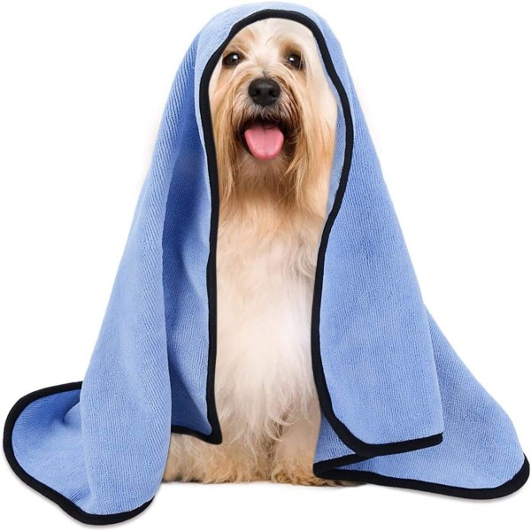 Hurtigtørrende hundehåndkle, absorberende hundehåndklær, badehåndkle til kjæledyr
