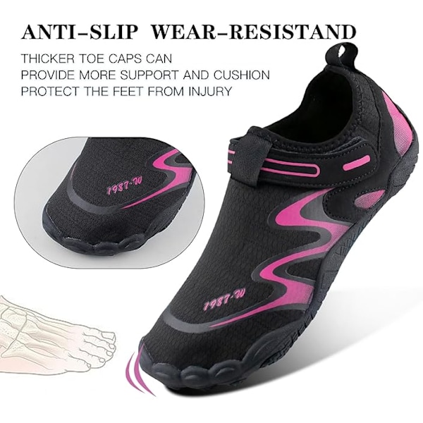 Vannsko for kvinner - Aqua Beach Swim Shoes Fitness Shoes Lightweight Shoes Trainers Indoor Shoes 6UK