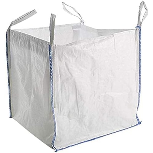 2 x Nya 1 ton FIBC-väskor Trädgårdsavfall Tunga 85 x 85 x 80 cm