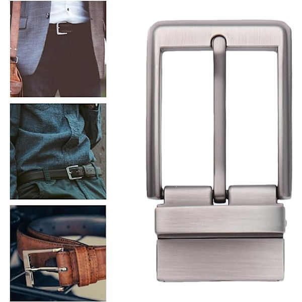 Reversibelt Spänne för Herrar, Passar 34 mm Läderrem - Premiumkvalitet