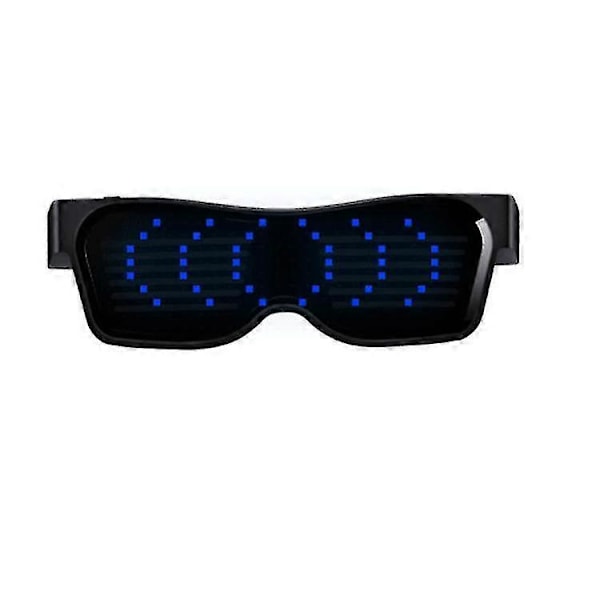 Smarte Briller LED Lysende Briller Med Bluetooth blue
