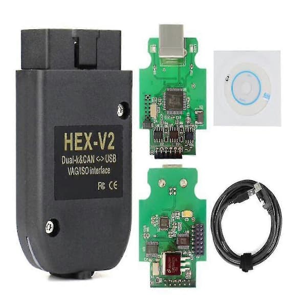 Vag Com 22.3.1 Obd2 Scanner Hex V2 Vagcom Auto Diagnostikverktyg Obd Usb Wi. Hex V2 Vag Usb V22.9 V22 DE German