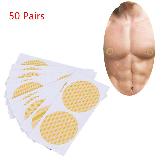 50 par cover för män Mjuk andningsbar Portabel skavningsförebyggande bröstvårtskydd för sport